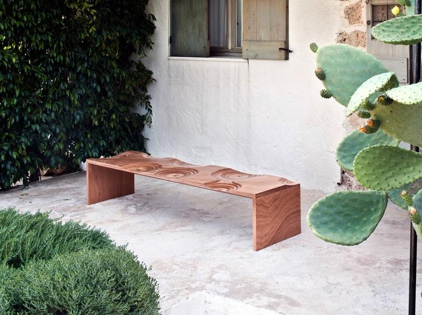 Casamania & Horm Садовая скамейка Окуме Ripples sun-id-1368656 - Вид №7