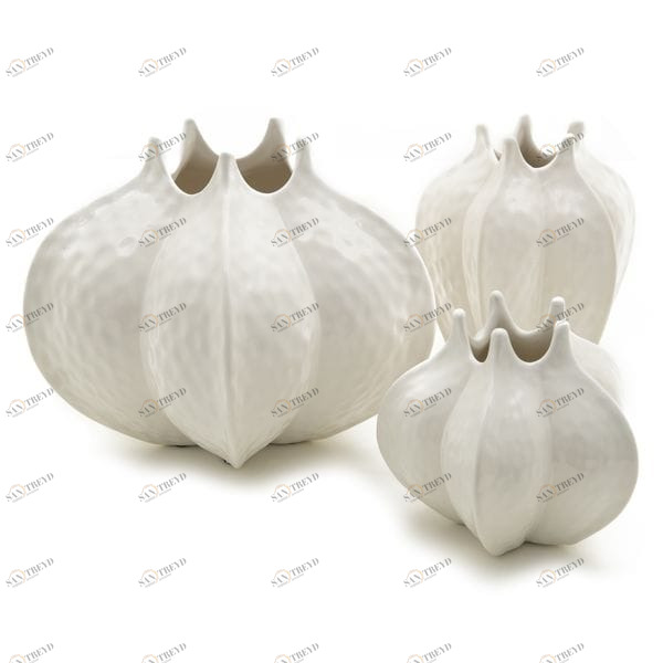 Ваза белая керамическая "Бутон В" UNICO ДИЗАЙНЕРСКИЕ 255421 Белый 