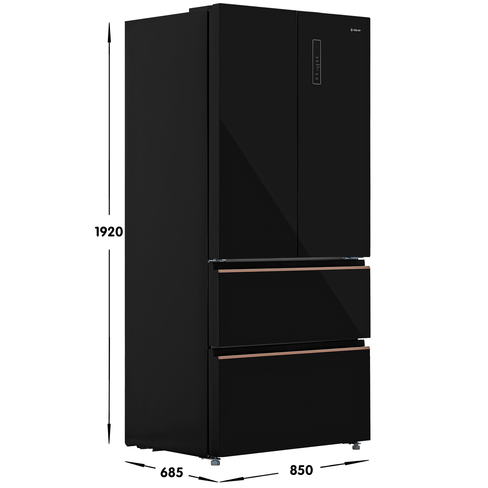 5086759 Холодильник многодверный   DEXP MFr6-54AMG черный STDN-0093552 - Вид №8