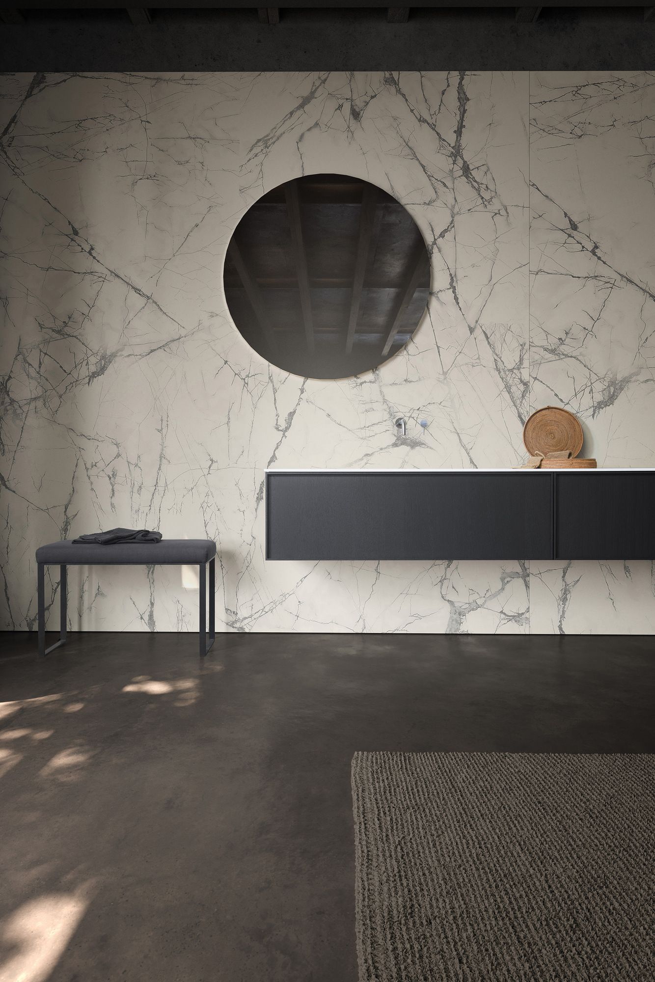 Подвесной шкаф для раковины из дуба со встроенной раковиной MODULNOVA рамка ARCH-00150229 - Вид №1