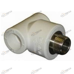 Тройник комбинированный (нар.рез.) 20-3/4 Grise PP-R PROAQUA 27249
