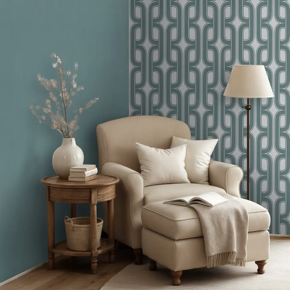 Обои флизелиновые Euro Decor Mansory зеленые 1.06 м ED7299-03 89423750 STLM-2023601 - Вид №4