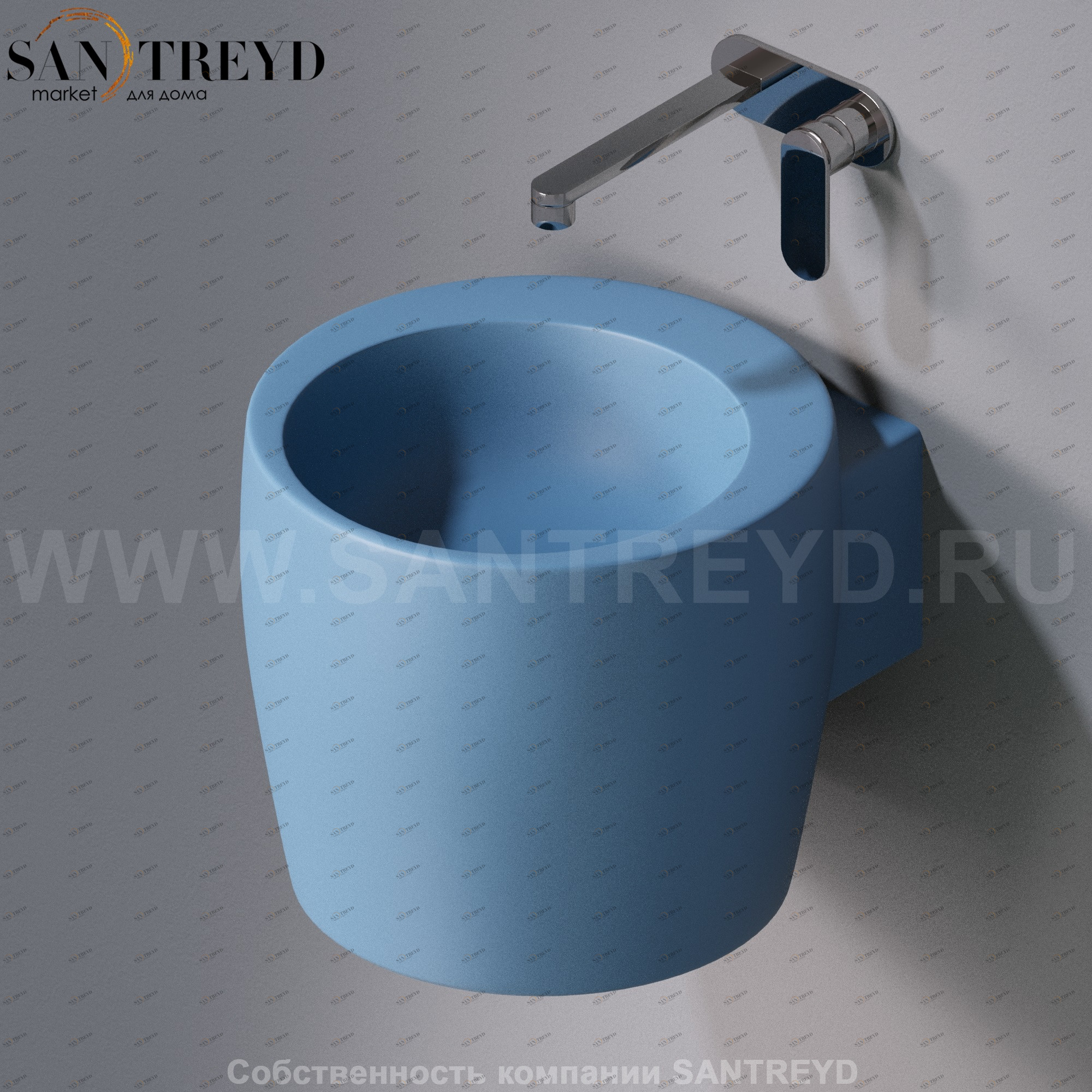 L102T0R0V1.141 Подвесная раковина настенная круглая A. e T. Italia SPOT AeT ITALIA TOTEM