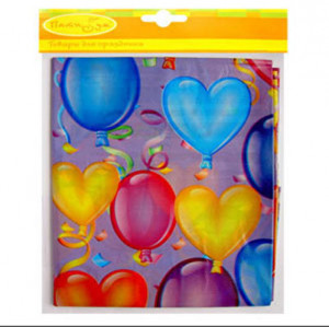 1070017/Р01 Скатерть полиэтиленовая 01 140 x 180 см "Праздничное настроение" Патибум