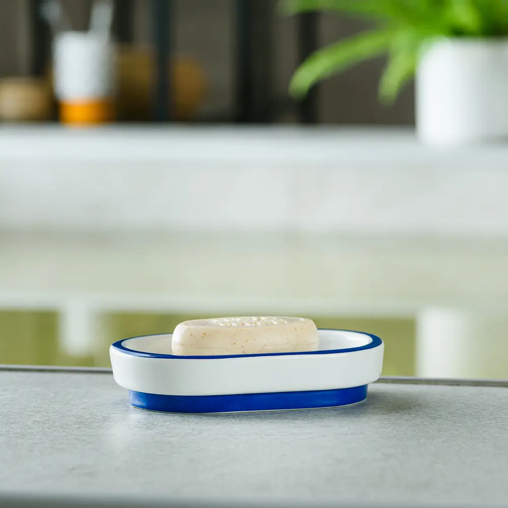 Мыльница Moroshka Memphis керамика цвет белый/жёлтый/чёрный STLM-2206704 - Вид №5