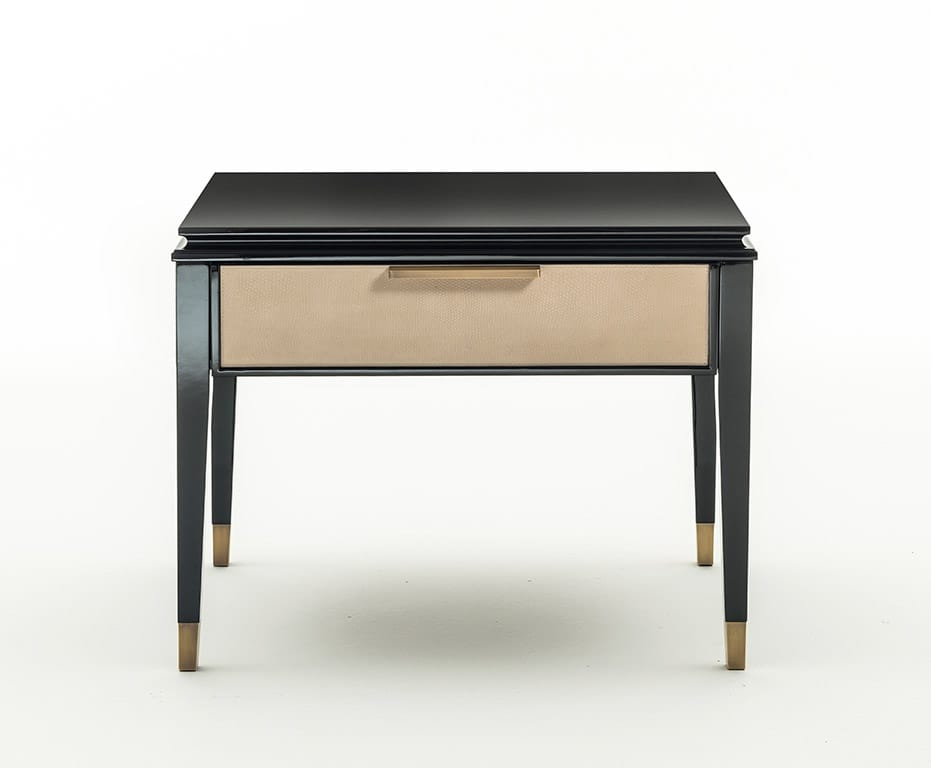 Прямоугольная кожаная прикроватная тумбочка с ящиками OAK Милан ARCH-00093419 - Вид №5