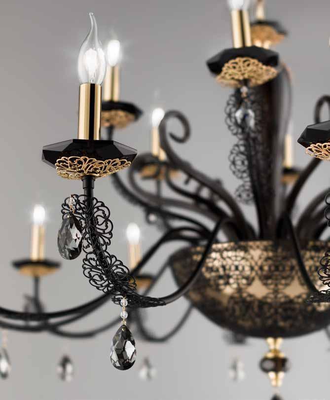 Euroluce Lampadari Хрустальная люстра с кристаллами swarovski® Macramè sun-id-1402425 - Вид №1