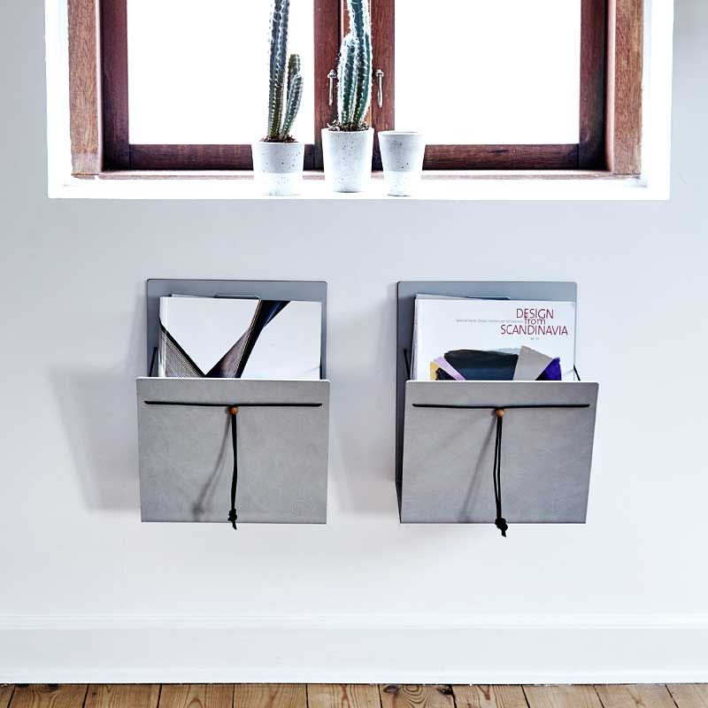 981198 Nupo light grey держатель для журналов 31x25x11 см;LIND DNA  - Вид №2