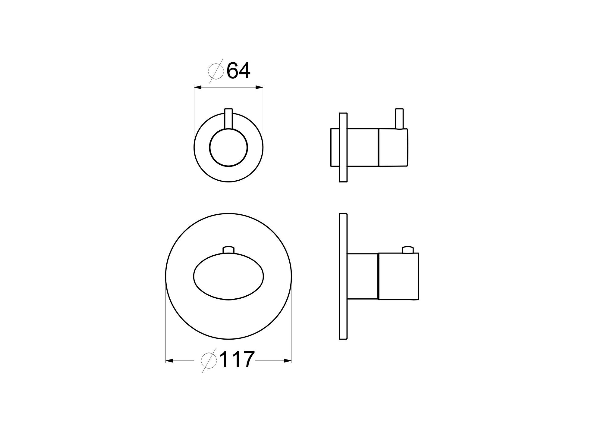 Термостатический смеситель для душа GUGLIELMI RUBINETTERIE AG ARCH-00137029 - Вид №2