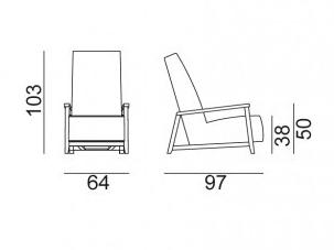Gervasoni Кресло со съемным чехлом с подлокотниками Sweet sun-id-1436663 - Вид №12