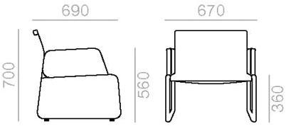 Andreu World Садовое кресло из стали с подлокотниками Aire outdoor sun-id-1419524 - Вид №3