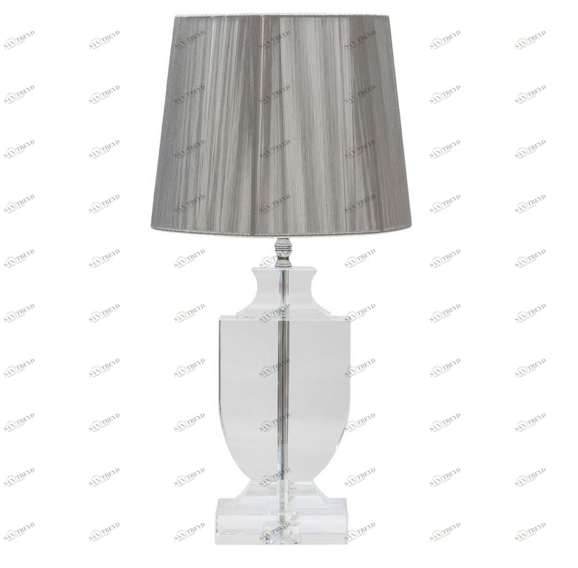 Лампа настольная Cristal Argo X29300 GARDA DECOR ВАЗА 039962 Прозрачный;серый 