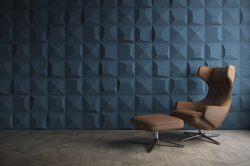 310 110 621 Пробковая 3D-плитка для стен Aztec Bluemoon GRANORTE 3DForms - Вид №2