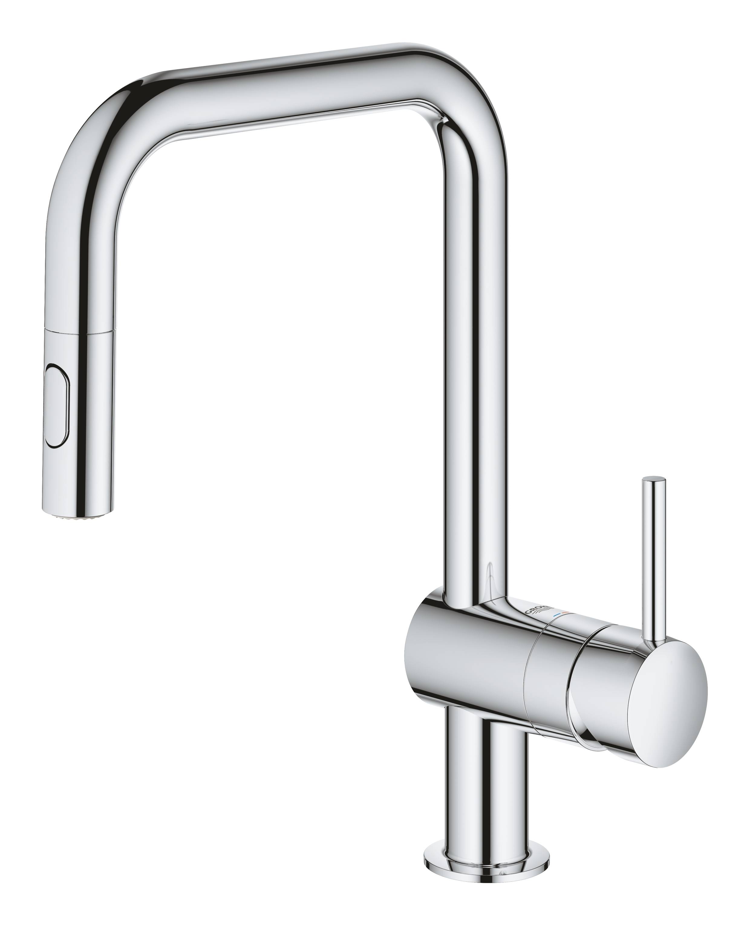 Смеситель для кухни GROHE Minta с выдвижным изливом, хром (32322002) - Вид №2