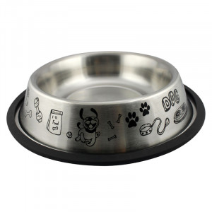 ПР0049210 Миска для животных Orbit Non-Skid металлическая 450мл Foxie