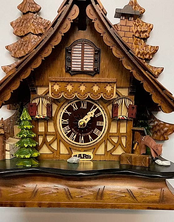 Часы настольно-настенные темный орех с кукушкой Sars 8M SARS ДИЗАЙНЕРСКИЕ 00-3967480 Коричневый  - Вид №1