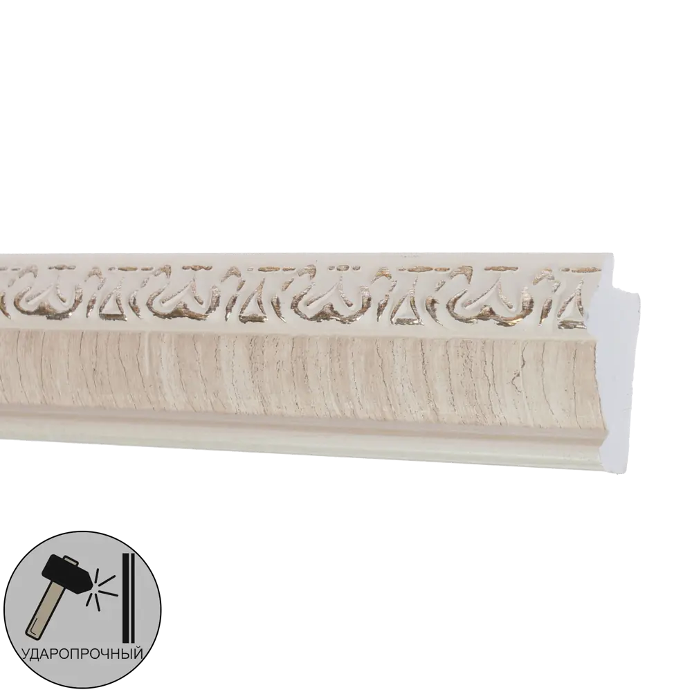 Молдинг настенный полистирол Decomaster 807-6 бежевый 20х40x2000 мм STLM-2156330