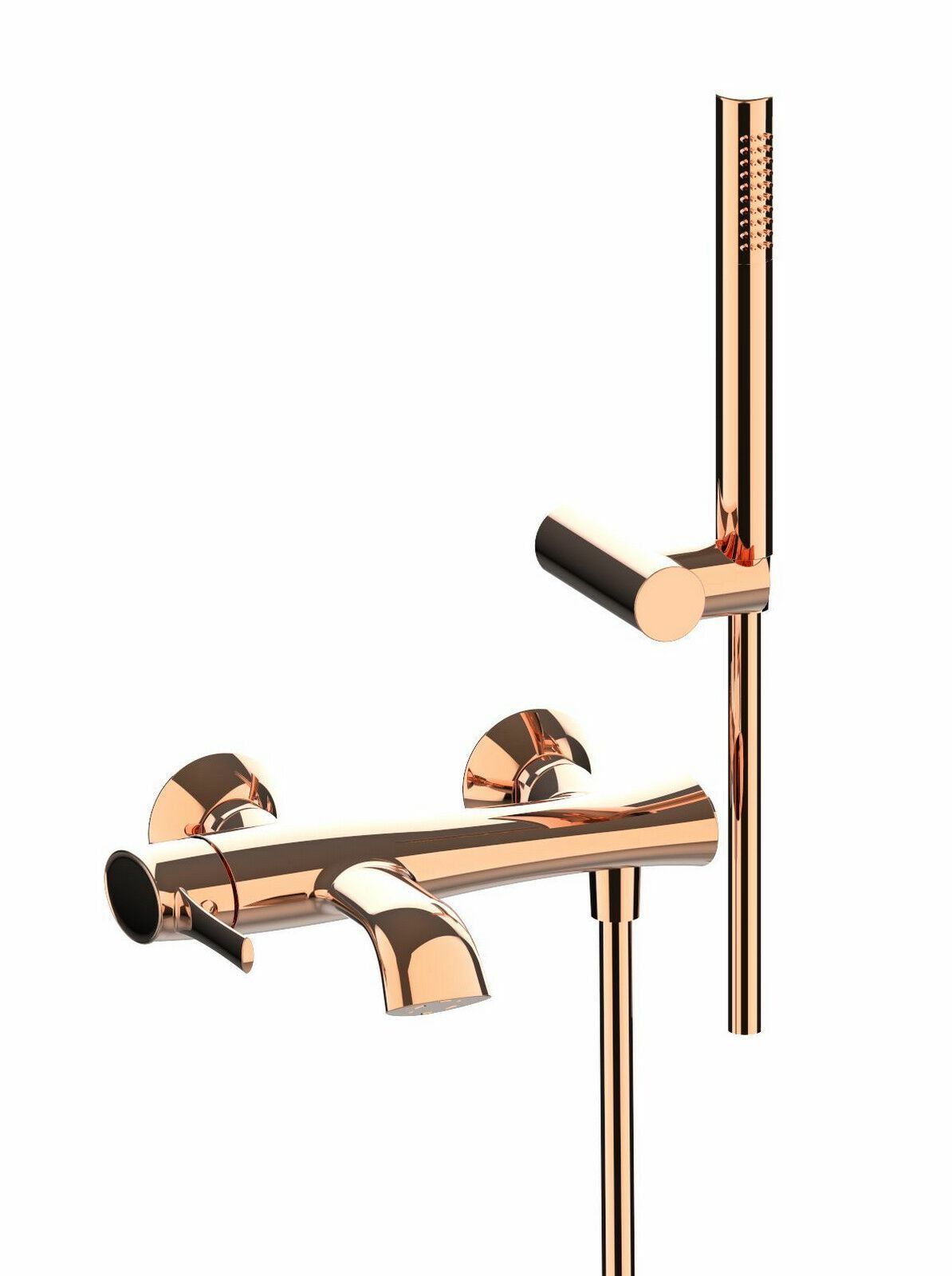 Внешний настенный смеситель для ванны с ручным душем Rubinetterie Frattini Delizia ARCH-00044558 - Вид №12