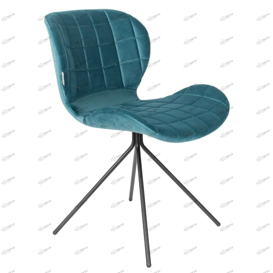 Стул OMG Velvet бирюзовый Zuiver 1100366