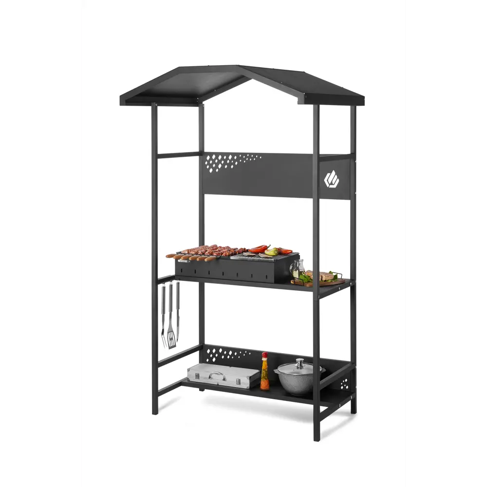 GRATAR Spark SP700 - стационарный мангал с крышей для идеального шашлыка 89358380 STLM-0950052 - Вид №6