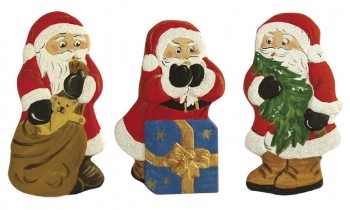 3672800 Форма для литья "Санты Клаусы", 4х9 см, 3 рисунка Rayher 