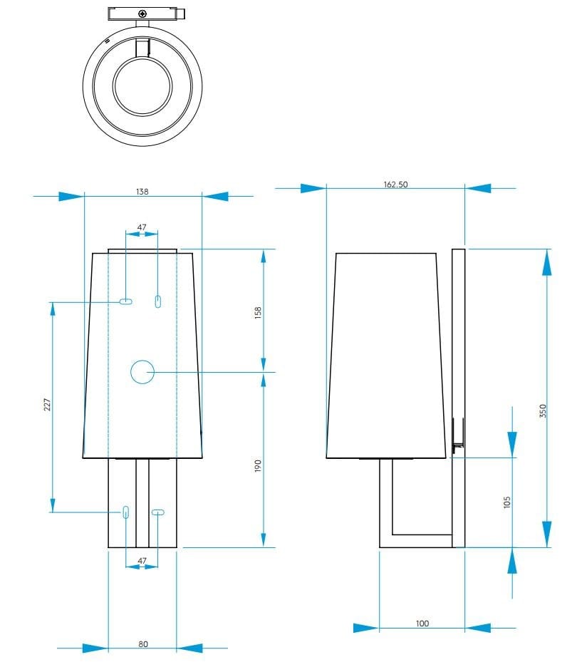 Алюминиевый настенный светильник и тканевый абажур Astro Lighting Riva ARCH-00074395 - Вид №7