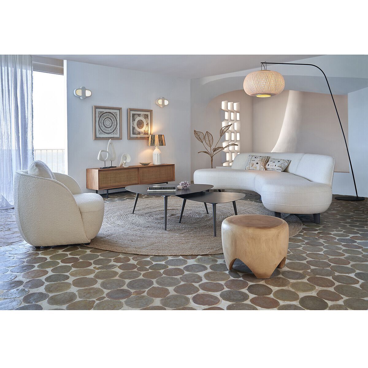 Низкий металлический журнальный столик AMPM THÉOLEINE ARCH-00031839 - Вид №3