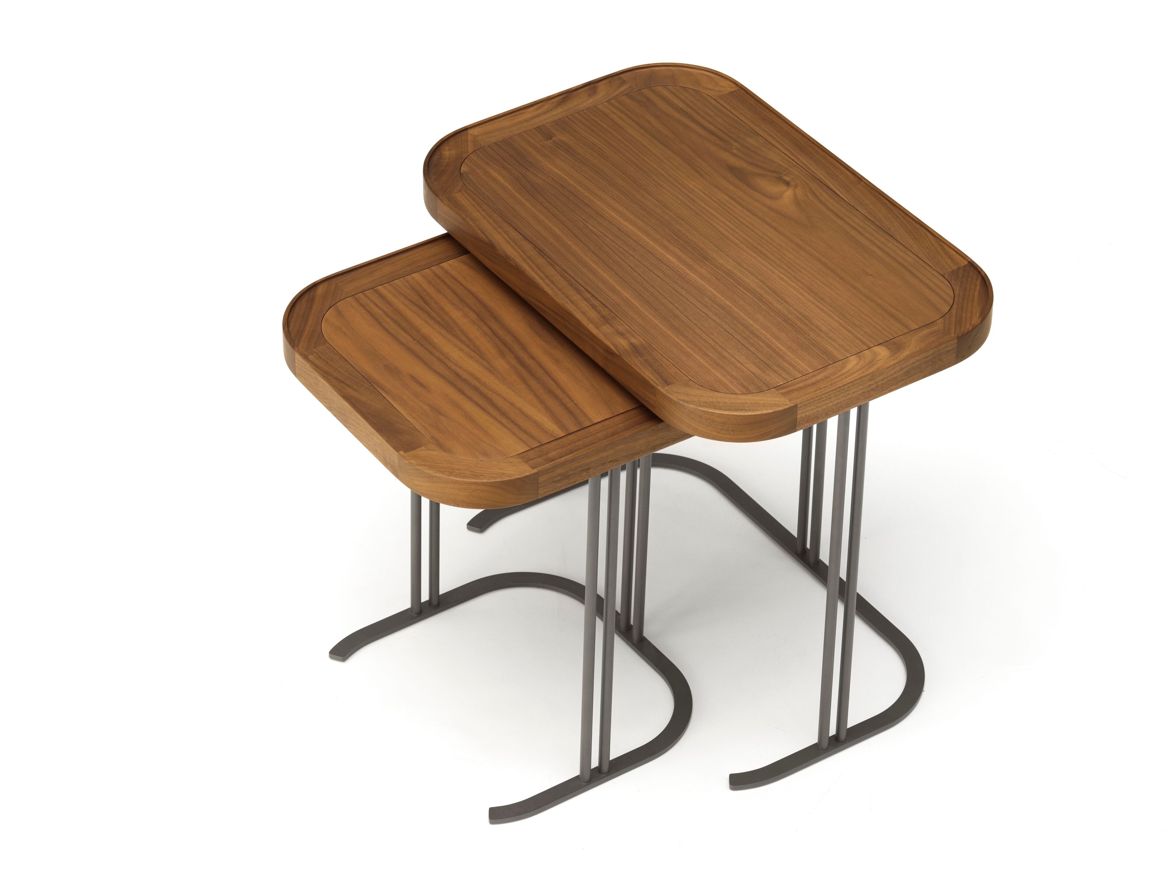 Журнальный столик с металлическим основанием и столешницей из массива дерева Arte Brotto ARCH-00030496 - Вид №1