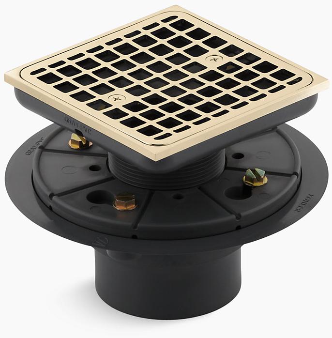 KOHLER Водоотводящий желоб ClearFlo  Square, облицованный плиткой K-9136-AF 