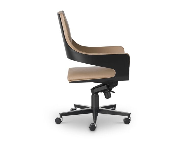 Кожаное вращающееся офисное кресло i 4 Mariani силуэт ARCH-00045061 - Вид №1