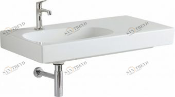 123690000 Подвесная раковина настенная прямоугольная Keramag 