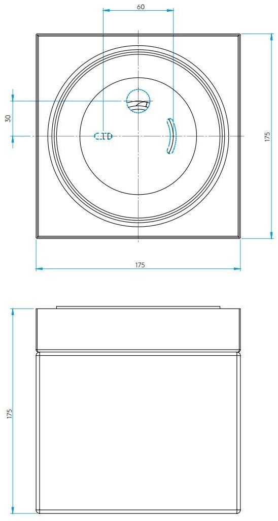 Astro Lighting Потолочный светильник из стали и стекла с диммером  1292002  - Вид №3