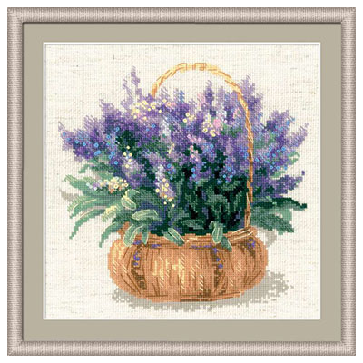 1404 Набор для вышивания Французская лаванда 25 х 25 см RIOLIS Сотвори Сама 