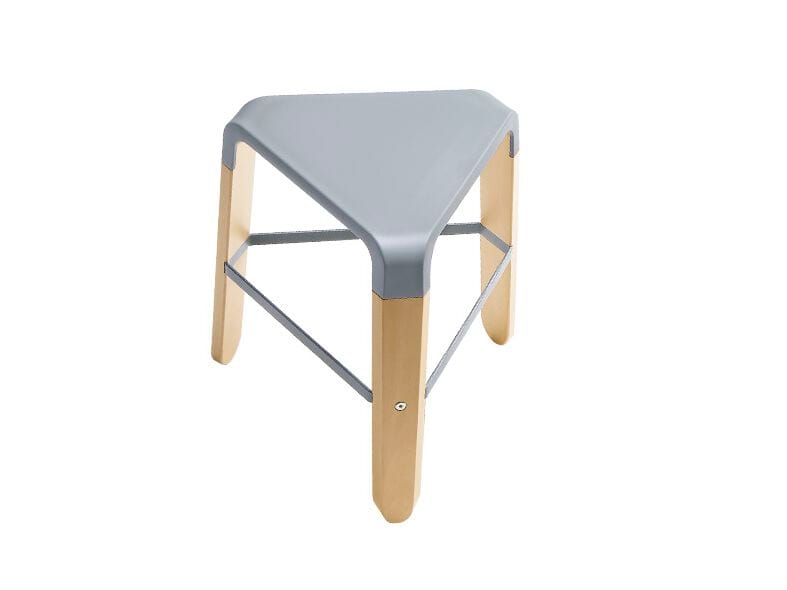 Деревянный низкий стул с подставкой для ног Infiniti PICAPAU LOW STOOL ARCH-00066594 - Вид №1
