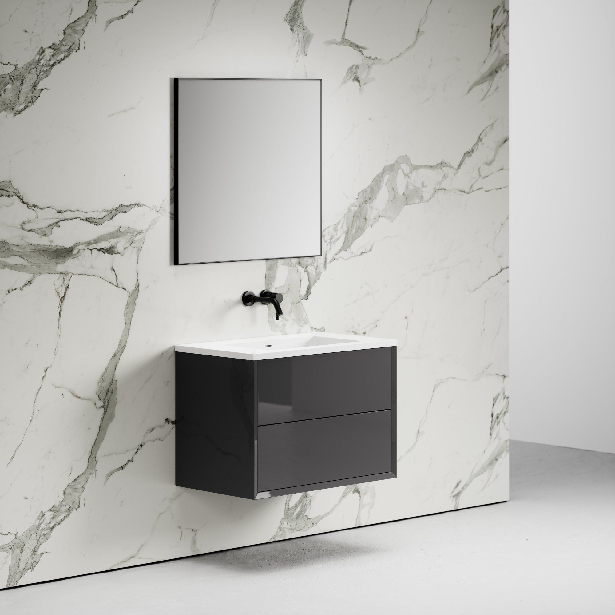 Умывальник из смолы с ящиками со встроенной раковиной LUSSO Volini ARCH-00023160 - Вид №31