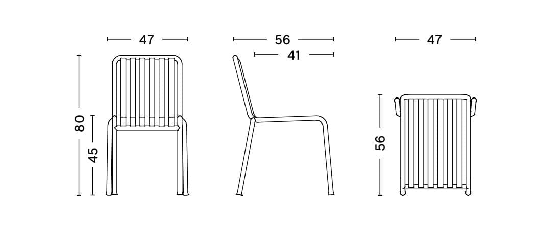 Стальной садовый стул In Stock Hay ARCH-00101712 - Вид №5