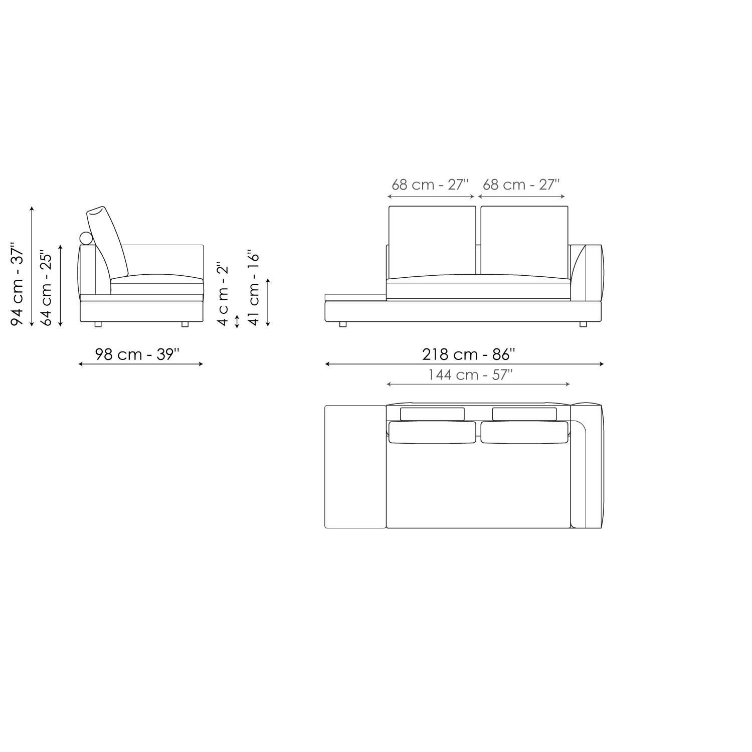 Ткань диван BONALDO LIAM ARCH-00067700 - Вид №46
