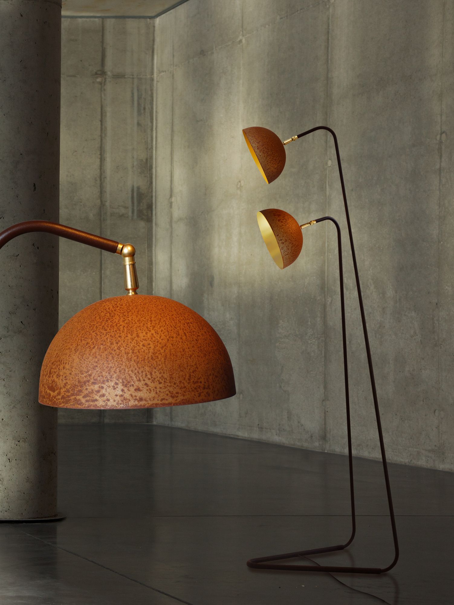 Торшер ручной работы с золотым листом Mammalampa The Queen ARCH-00022033 - Вид №1