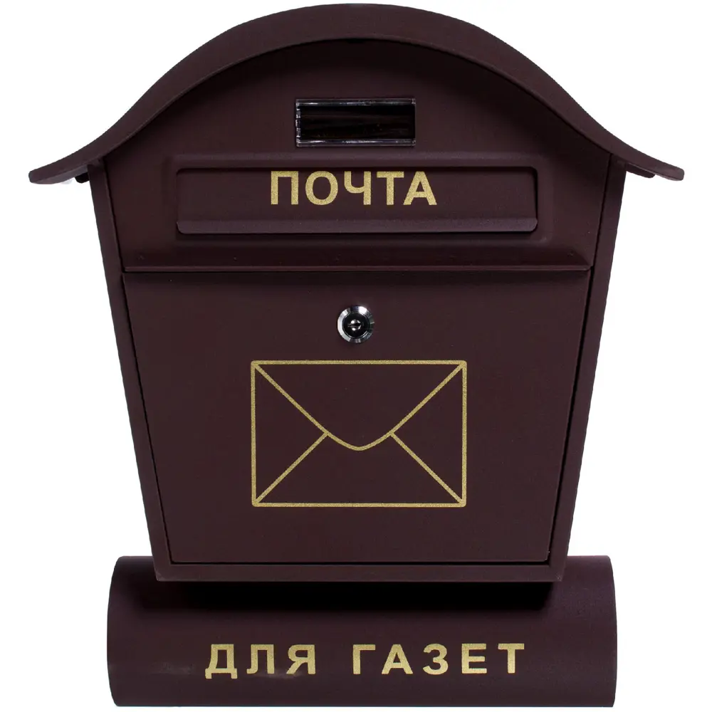 Ящик почтовый Standers YX-M001-BR, стальной, цвет коричневый 15081114 STLM-2200686  - Вид №2