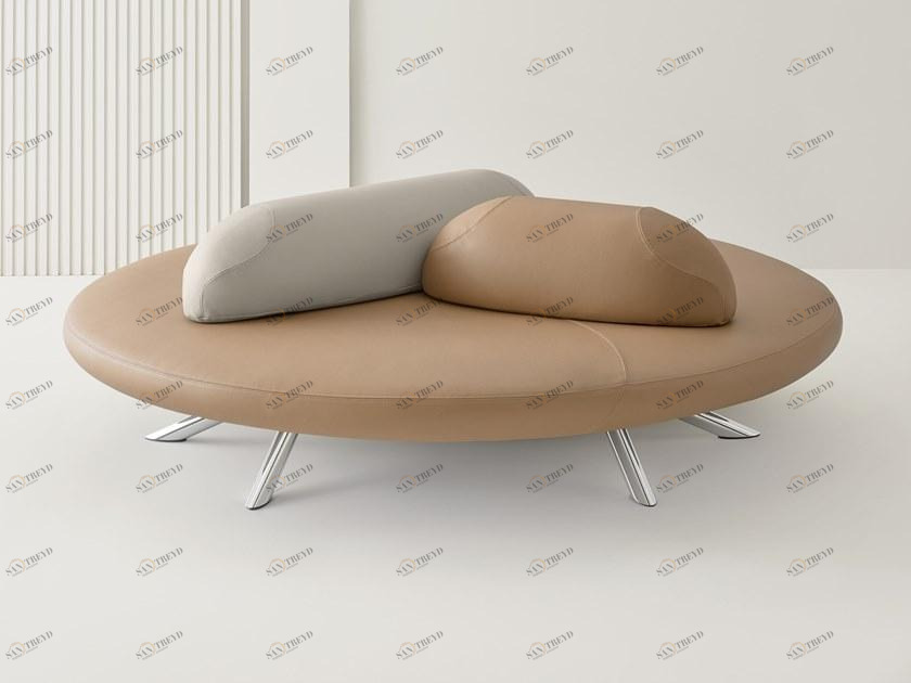 Segis Круглая скамья из кожи с огнестойкой обивкой sun-id-1352195