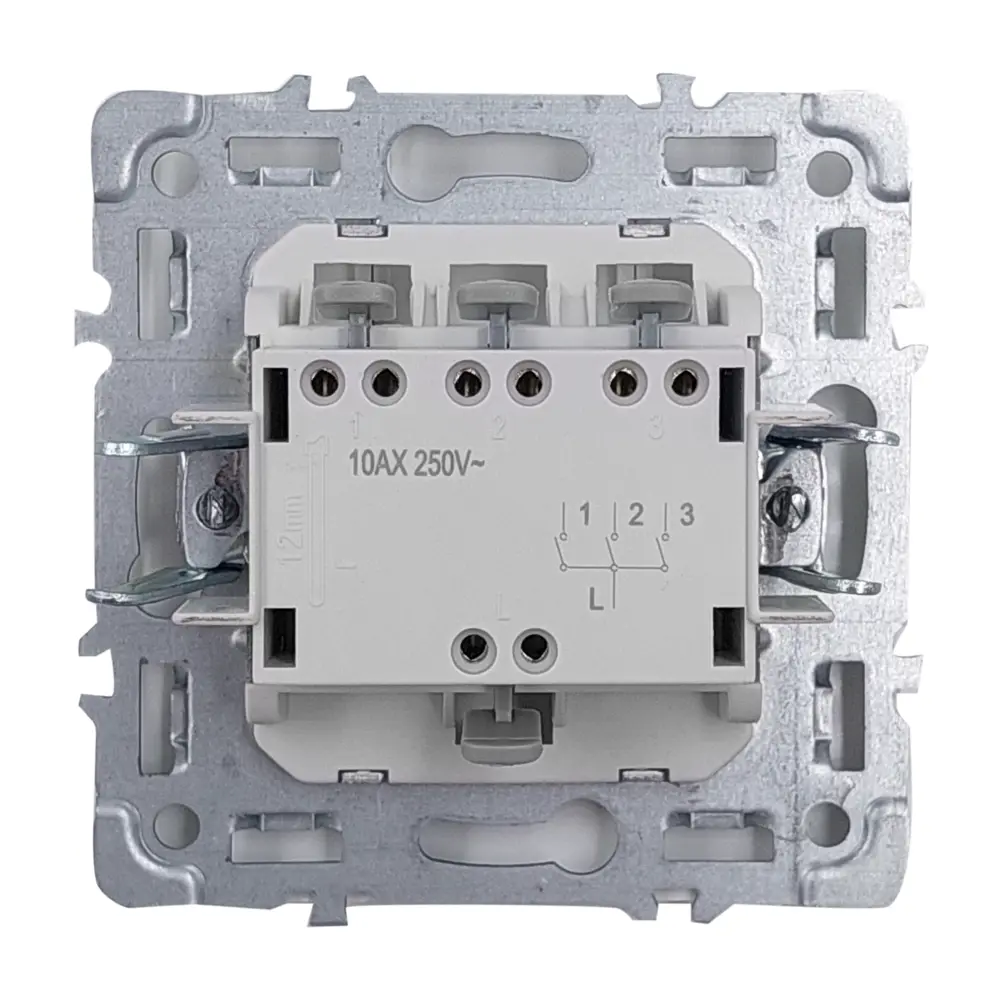 Выключатель Mirkl Grace: трёхклавишный для скрытого монтажа 89393866 STLM-1543986 - Вид №1