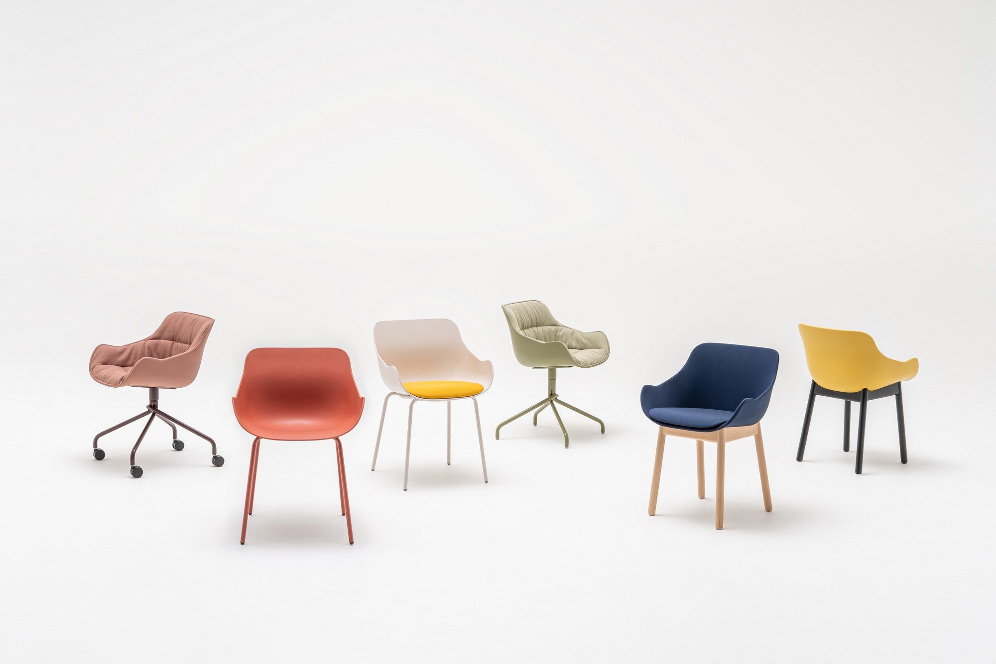 Тканевый поворотный стул с колесами MDD Baltic ARCH-00108014 - Вид №2