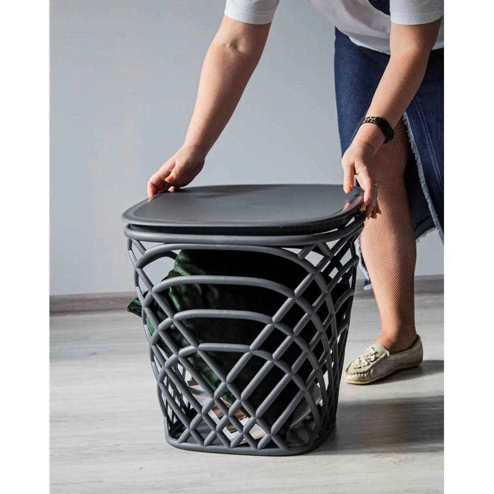 Стол садовый Sheffilton STH-CT83 45x45x44 см пластик серый Стол пластиковый STLM-2141324 - Вид №2