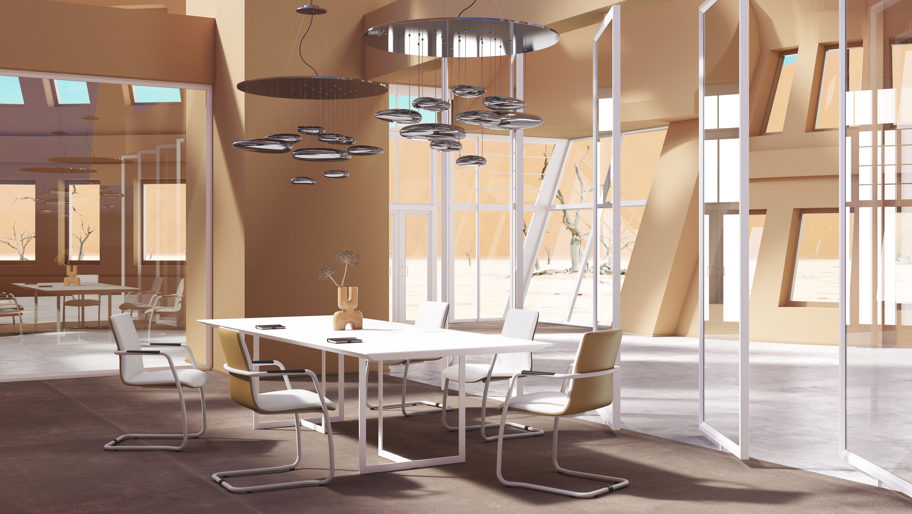 Мягкий тканевый консольный стул SITLOSOPHY® Sori ARCH-00038660 - Вид №2