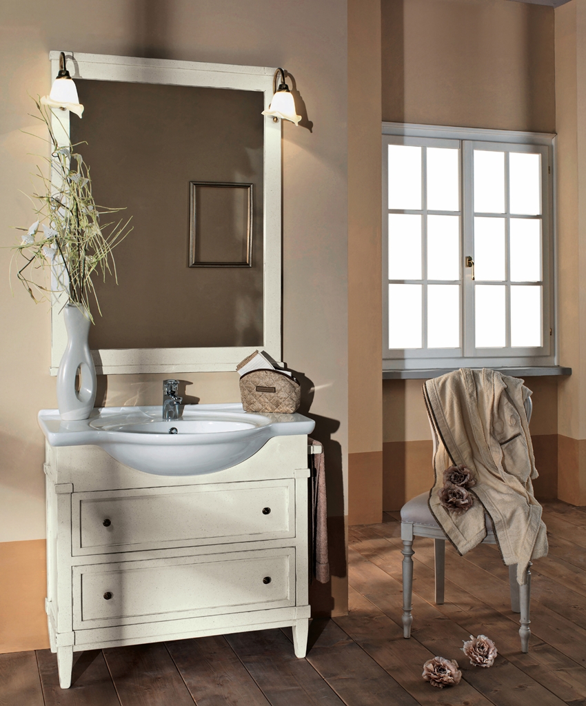 8047 Tifernoit Белая лакированная композиция для ванной Bagno  - Вид №1