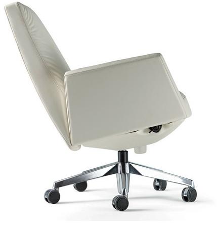 Poltrona Frau Кожаное кресло с откидной спинкой на 5 спиц с колесами L'ufficio - poltrone ufficio sun-id-1494519 - Вид №1