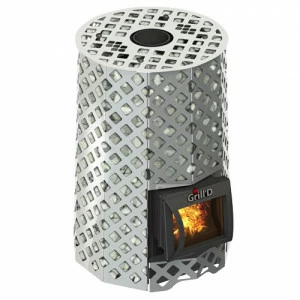 Печь для бани GRILL'D Violet Steel Romb Short с закрытой каменкой