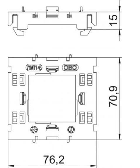 Пластиковая монтажная пластина OBO Bettermann BlackLine ARCH-00102919 - Вид №4