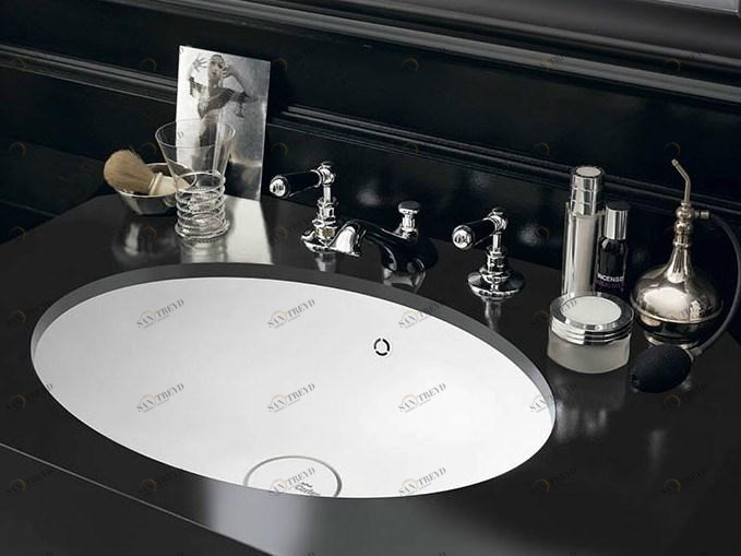 7310, 7320, 7330 Накладная раковина под столешницу  овальная Corian® Design 