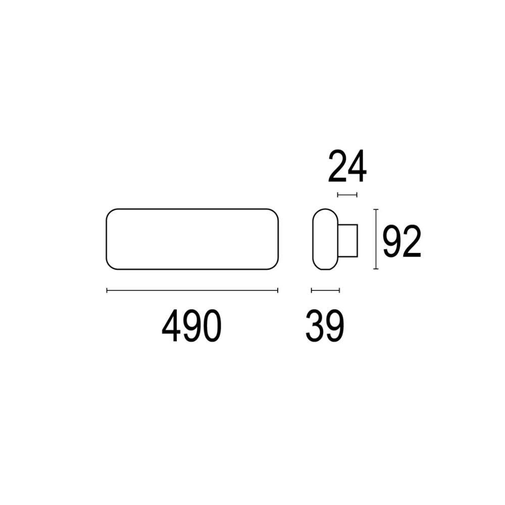 Narro W 490 1L Ghidini Narro W .01 Белый (Матовый)  - Вид №1